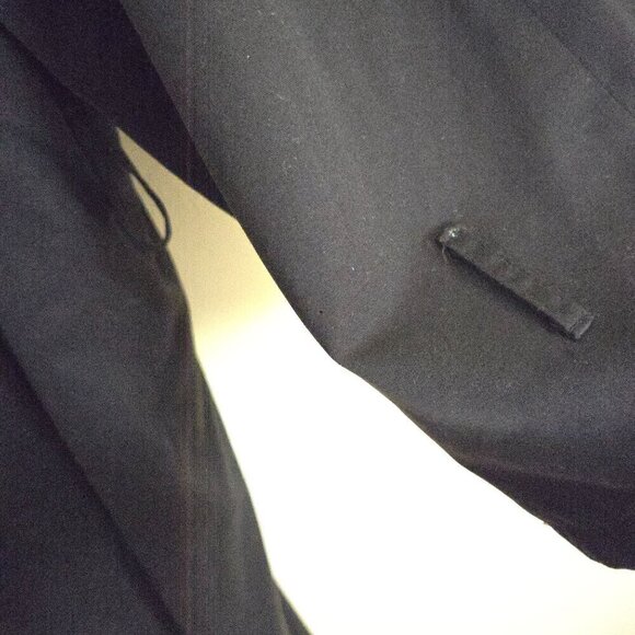 John Weitz Women's Black Double-Breasted Trench Coat Size 6P - Picture 4 of 6